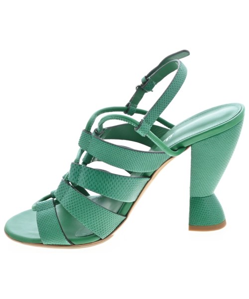 Salvatore Ferragamo（サルバトーレフェラガモ）サンダル 緑 サイズ:7 1/2(25cm位) レディース/2200724054343