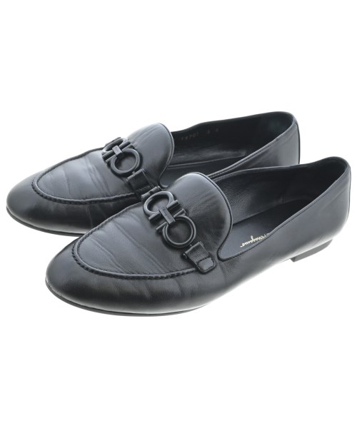 Salvatore Ferragamo(サルバトーレフェラガモ)ドレスシューズ/ローファー 黒 サイズ:9(26cm位)/2200683531015