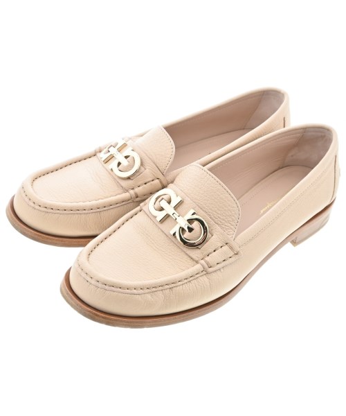 Salvatore Ferragamo(サルバトーレフェラガモ)ドレスシューズ/ローファー ベージュ サイズ:9(26cm位)/2200683531022