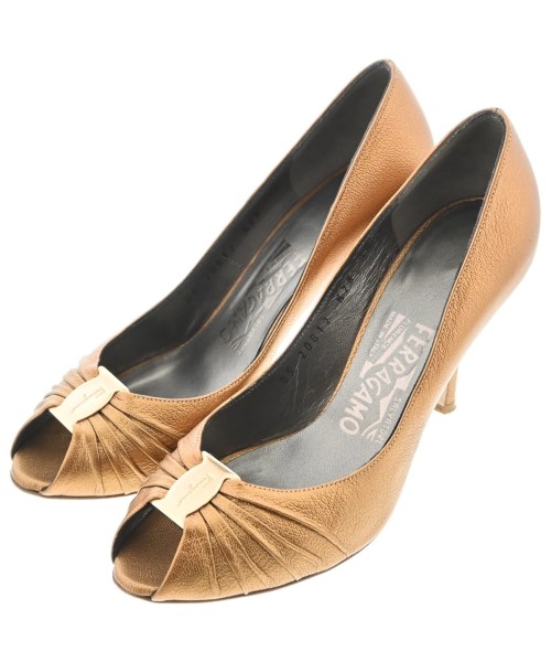 Salvatore Ferragamo(サルバトーレフェラガモ)パンプス ゴールド サイズ:5 1/2(23cm位)/2200684282077