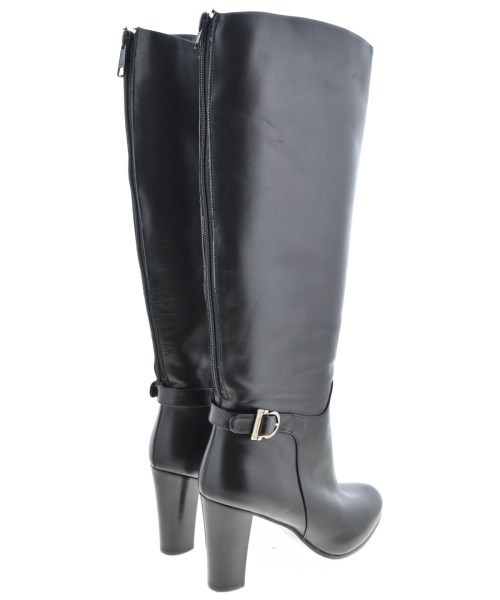 Salvatore Ferragamo（サルバトーレフェラガモ）ブーツ 黒 サイズ:8(25cm位) レディース/2200689418099