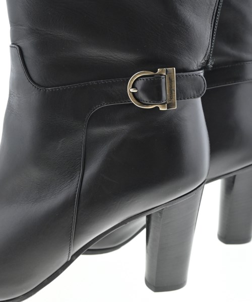 Salvatore Ferragamo（サルバトーレフェラガモ）ブーツ 黒 サイズ:8(25cm位) レディース/2200689418099