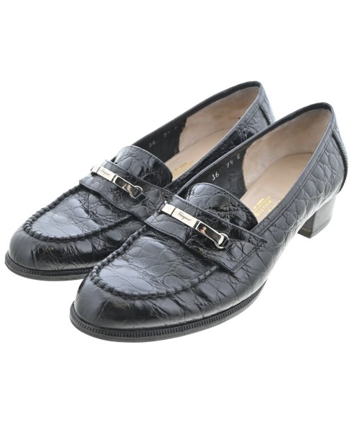 Salvatore Ferragamo(サルバトーレフェラガモ)ドレスシューズ/ローファー 黒 サイズ:7 1/2(25cm位)/2200689418105