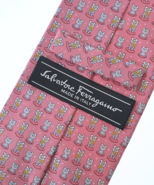 Salvatore Ferragamo（サルバトーレフェラガモ）ネクタイ ピンク サイズ:- メンズ/2200690401028