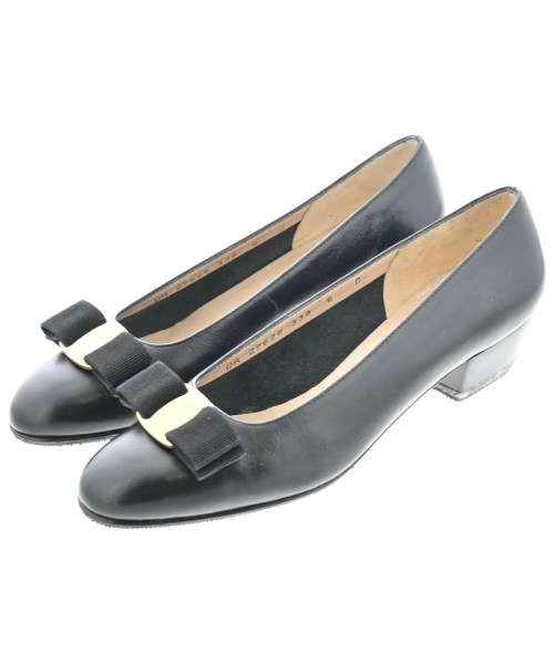 Salvatore Ferragamo(サルバトーレフェラガモ)パンプス 黒 サイズ:6(23.5cm位)/2200692407011