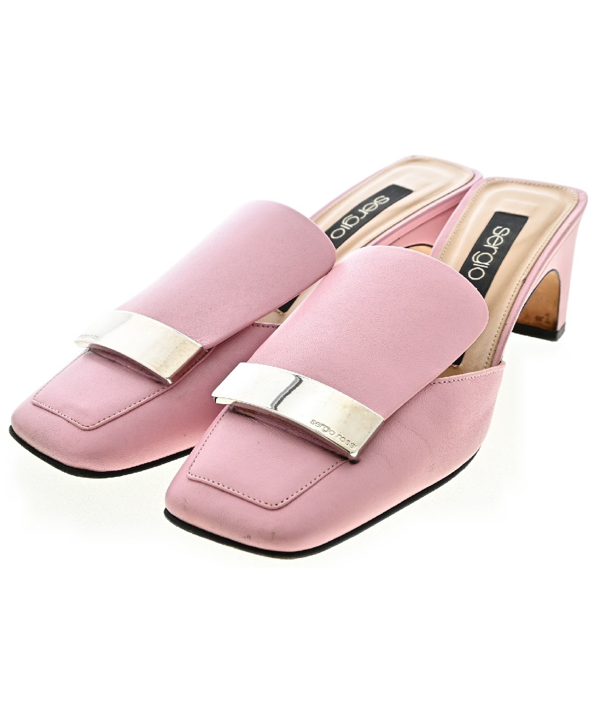 Sergio Rossi（セルジオ・ロッシ）sr1 ミュール　ピンク 新品‼︎大人気 セルジオロッシ sr1 ピンクミュール パンプス 37 Sergio