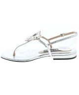 Sergio rossi（セルジオロッシ）サンダル シルバー サイズ:34 1/2(21.5cm位) レディース/2200642993038