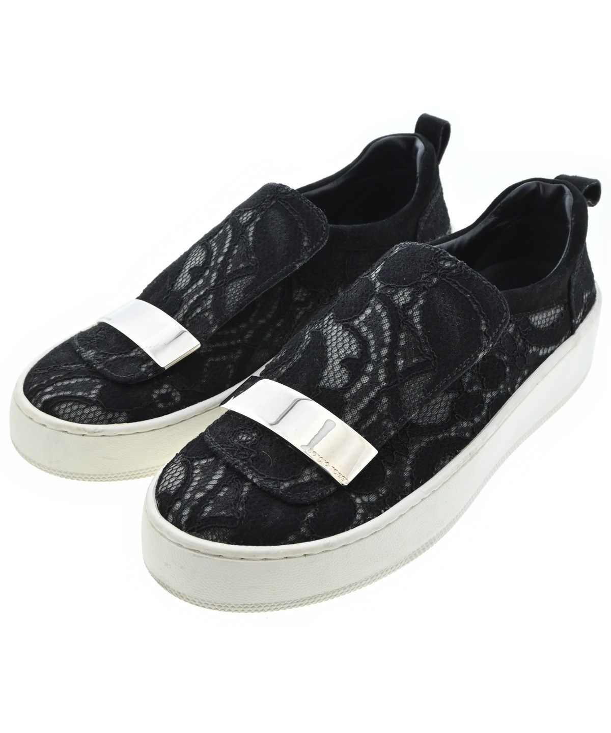 sergio rossi◆ローカットスニーカー/UK7/BLK sergio rossi(セルジオロッシ) ⁄ ローカットスニーカー⁄UK7⁄ブラック