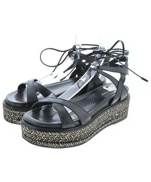 Sergio rossi(セルジオロッシ)サンダル 黒 サイズ:39(26cm位)/2200661911044