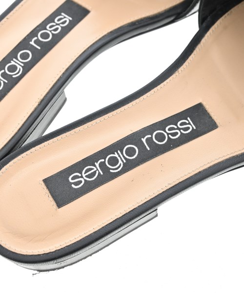 Sergio rossi（セルジオロッシ）サンダル 黒 サイズ:36 1/2(23.5cm位) レディース/2200724143276