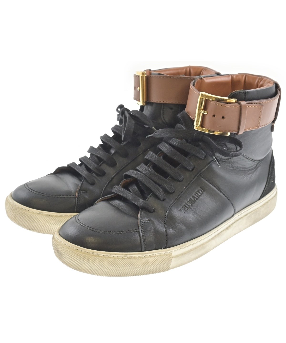 新品！◆TRUSSARDI 軽量スニーカー 40◆トラサルディ TRUSSARDI（トラサルディ－）スニーカー 黒 サイズ:EU40(25cm位