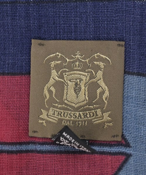 TRUSSARDI（トラサルディ－）ストール 紺 サイズ:- メンズ/2200692338131