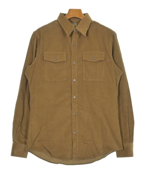 TRUSSARDI(トラサルディ－)カジュアルシャツ 茶 サイズ:46(M位)/2200659400260