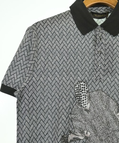 TRUSSARDI（トラサルディ－）ポロシャツ 黒 サイズ:S メンズ/2200714880037