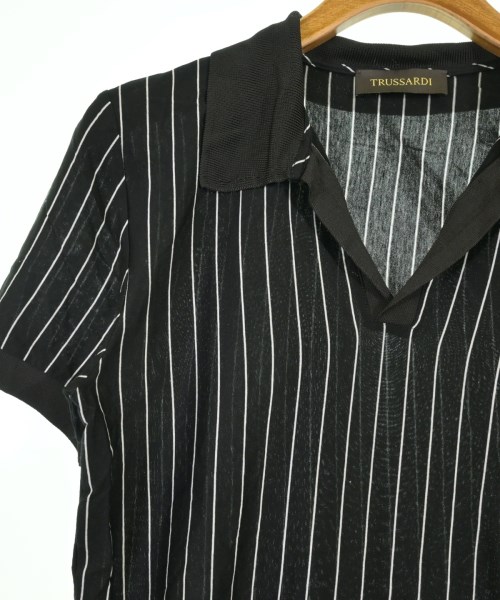 TRUSSARDI（トラサルディ－）ポロシャツ 黒 サイズ:XS メンズ/2200714880044