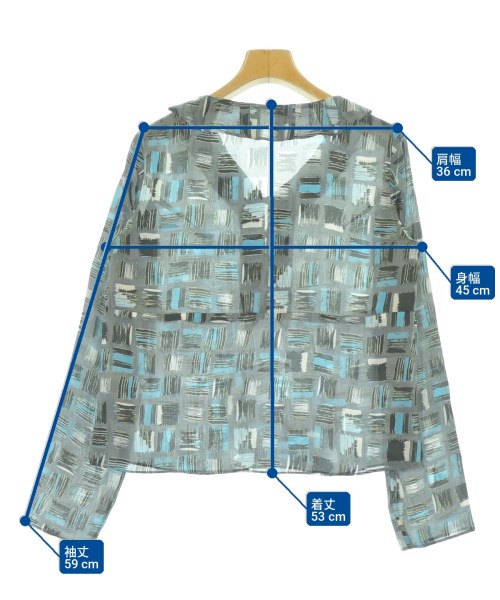 TRUSSARDI（トラサルディ－）ブラウス グレー サイズ:38(S位) レディース/2200716553052