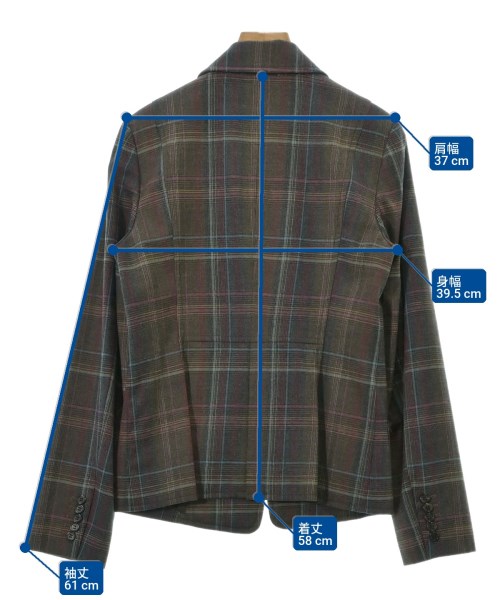 TRUSSARDI（トラサルディ－）テーラードジャケット 茶 サイズ:40(M位) レディース/2200725546175