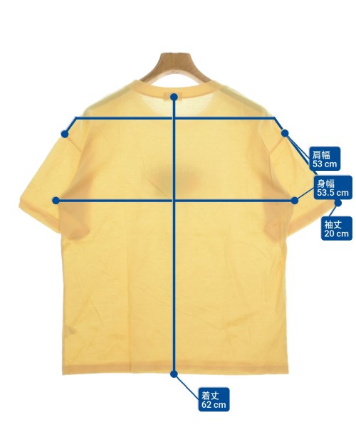 TRUSSARDI（トラサルディ－）Tシャツ・カットソー 黄 サイズ:42(S位) メンズ/2200685868089