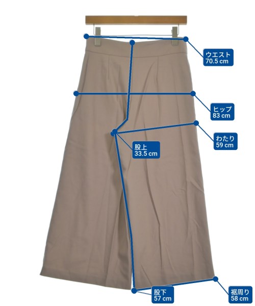 CIVIDINI（チヴィディーニ）スラックス ベージュ サイズ:40(M位) レディース/2200678766019