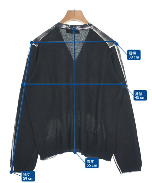 CIVIDINI（チヴィディーニ）カーディガン 黒 サイズ:L レディース/2200655932109