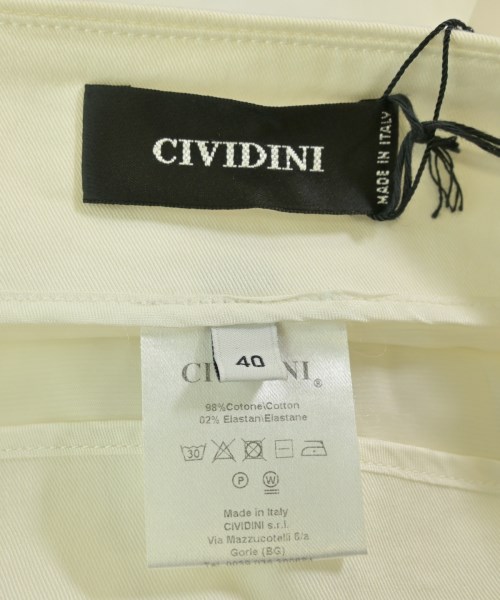 CIVIDINI（チヴィディーニ）ひざ丈スカート 白 サイズ:40(M位) レディース/2200709283157