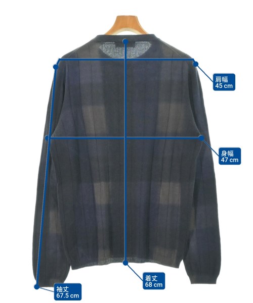 CIVIDINI（チヴィディーニ）ニット・セーター 紺 サイズ:48(L位) メンズ/2200660857404