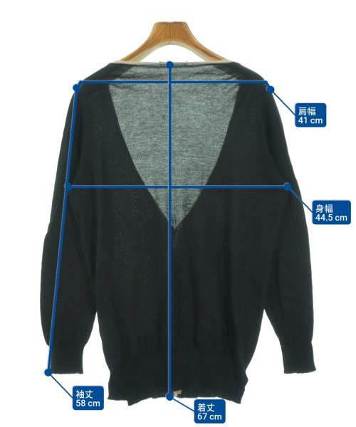 CIVIDINI（チヴィディーニ）カーディガン 黒 サイズ:44(L位) レディース/2200666644022