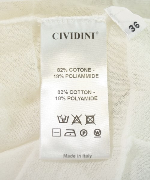 CIVIDINI（チヴィディーニ）ニット・セーター 白 サイズ:36(XS位) レディース/2200724358021