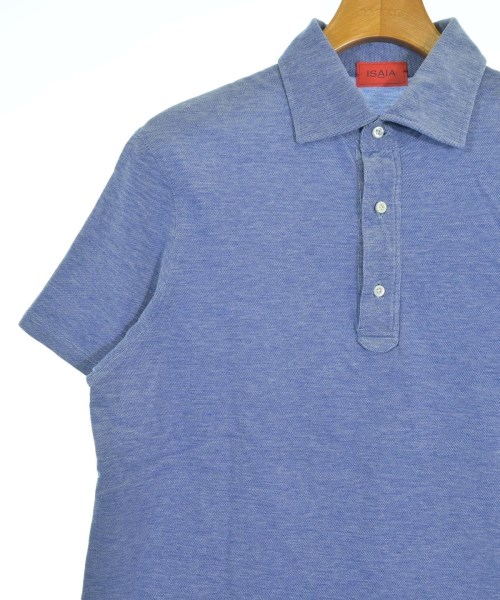 ISAIA（イサイア）ポロシャツ 青 サイズ:L メンズ/2200626770167