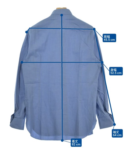 ISAIA（イサイア）カジュアルシャツ 青 サイズ:41(XL位) メンズ/2200626770198