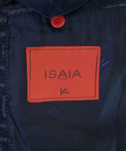 ISAIA（イサイア）チェスターコート 紺 サイズ:48(L位) メンズ/2200623350010