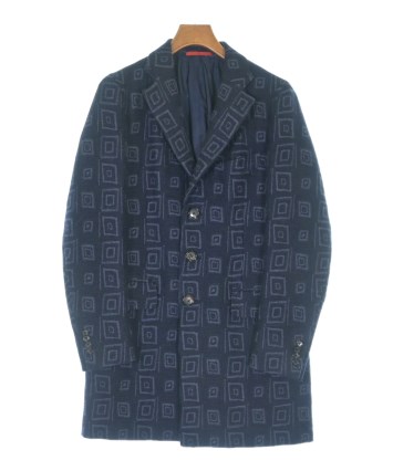ISAIA イザイア　チェスターコート　 46R ISAIA（イサイア）チェスターコート 紺 サイズ:48(L位) メンズ