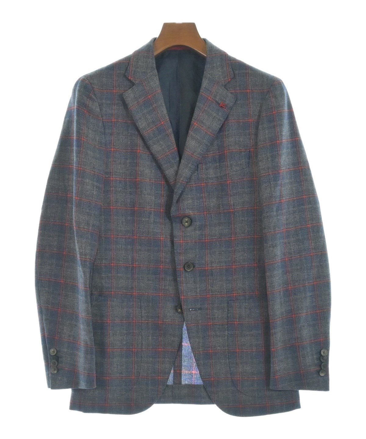 ISAIA（イサイア）テーラードジャケット 青 サイズ:44(S位) メンズ 