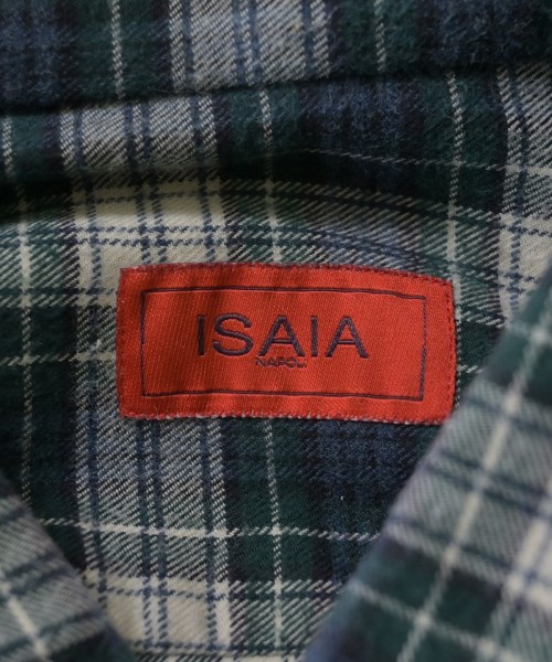 ISAIA（イサイア）カジュアルシャツ 紺 サイズ:39(M位) メンズ/2200641295140