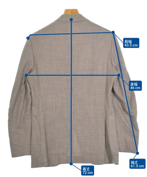 ISAIA（イサイア）テーラードジャケット グレー サイズ:48(L位) メンズ/2200707392028