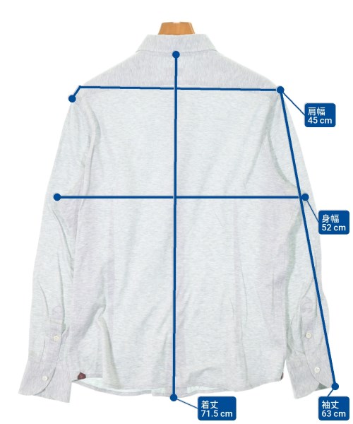 ISAIA（イサイア）カジュアルシャツ グレー サイズ:42(XXL位) メンズ/2200659139290