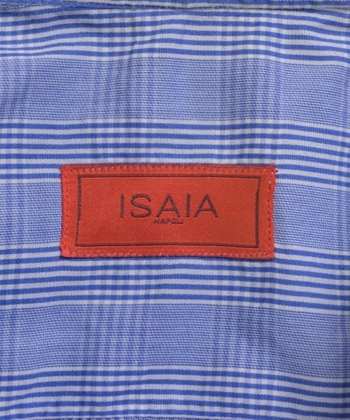 ISAIA（イサイア）カジュアルシャツ 青 サイズ:M メンズ/2200728648029