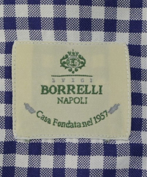 LUIGI BORRELLI（ルイジボレッリ）カジュアルシャツ 青 サイズ:39(M位) メンズ/2200635038111