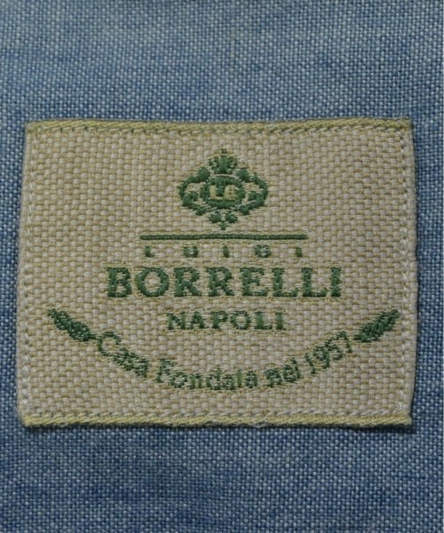 LUIGI BORRELLI（ルイジボレッリ）カジュアルシャツ 青 サイズ:40(M位) メンズ/2200635038128