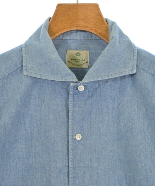 LUIGI BORRELLI（ルイジボレッリ）カジュアルシャツ 青 サイズ:40(M位) メンズ/2200635038128