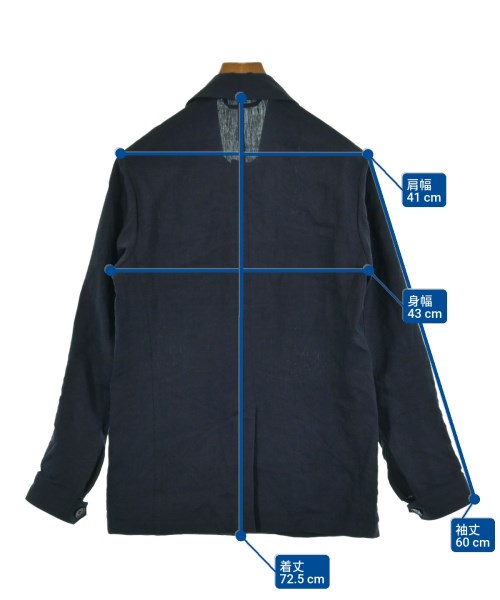 LUIGI BORRELLI（ルイジボレッリ）カジュアルジャケット 紺 サイズ:44(S位) メンズ/2200638768022