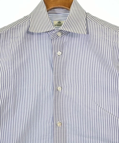 LUIGI BORRELLI（ルイジボレッリ）ドレスシャツ 青 サイズ:37(XS位) メンズ/2200625020041