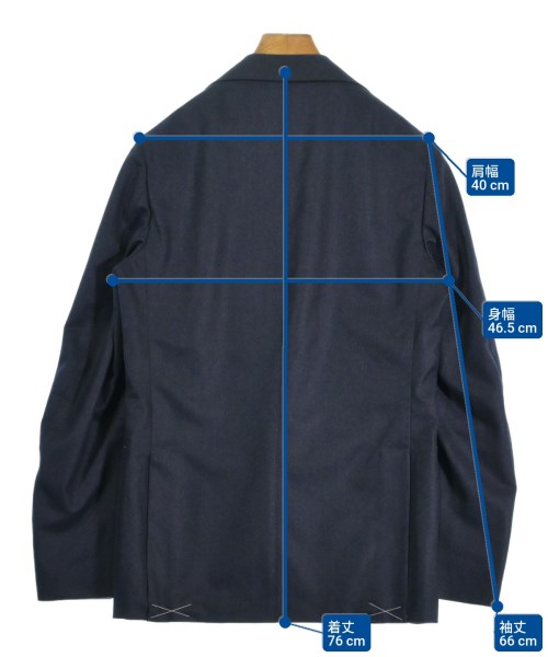 LUIGI BORRELLI（ルイジボレッリ）テーラードジャケット 紺 サイズ:46(M位) メンズ/2200640307011