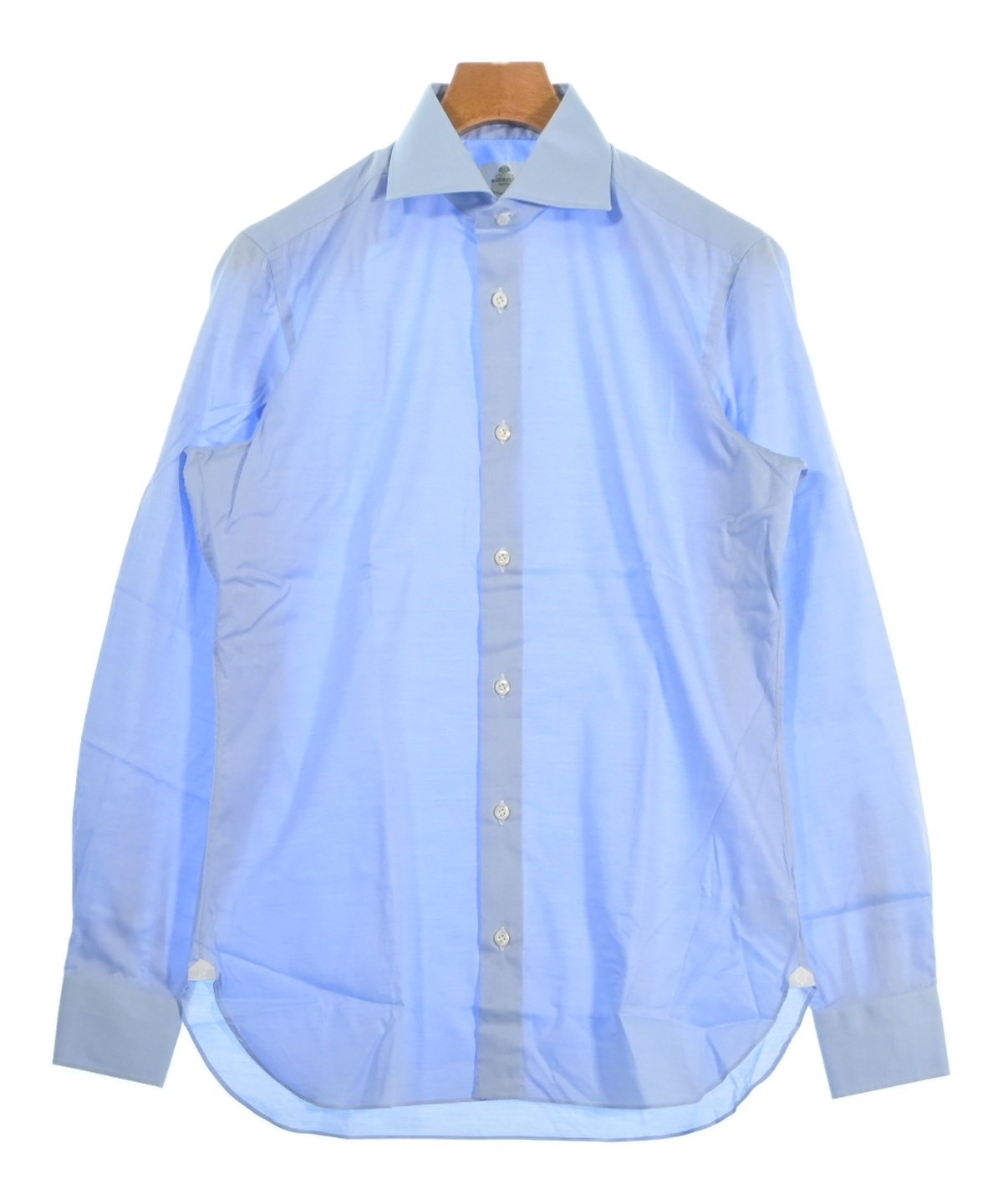 LUIGI BORRELLI（ルイジボレッリ）ドレスシャツ 青 サイズ:-(L位