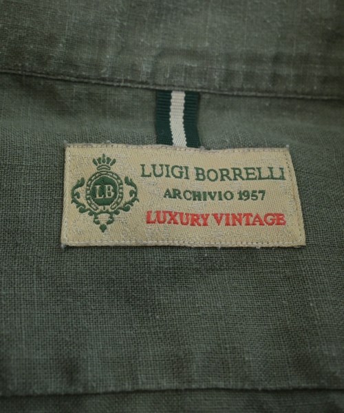 LUIGI BORRELLI（ルイジボレッリ）ドレスシャツ 緑 サイズ:40(L位) メンズ/2200641849039