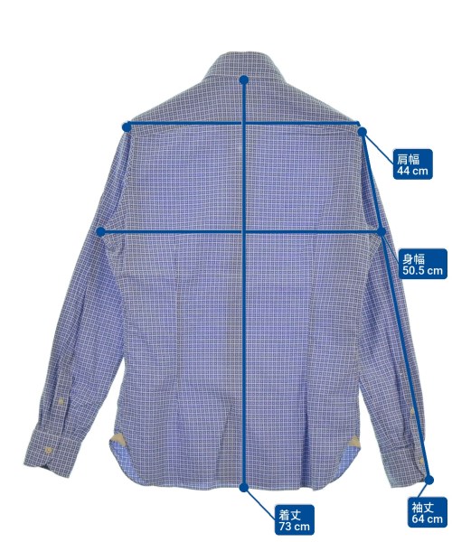 LUIGI BORRELLI（ルイジボレッリ）カジュアルシャツ 青 サイズ:M メンズ/2200642105066