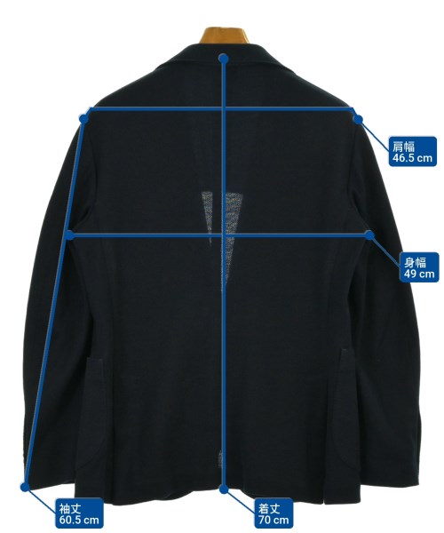 LUIGI BORRELLI（ルイジボレッリ）ジャケット 紺 サイズ:46(M位) メンズ/2200642526014