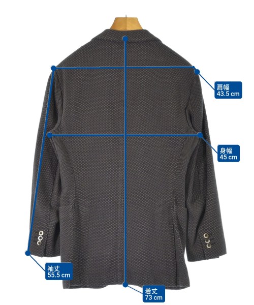 LUIGI BORRELLI（ルイジボレッリ）カジュアルジャケット グレー サイズ:42(XS位) メンズ/2200625060016