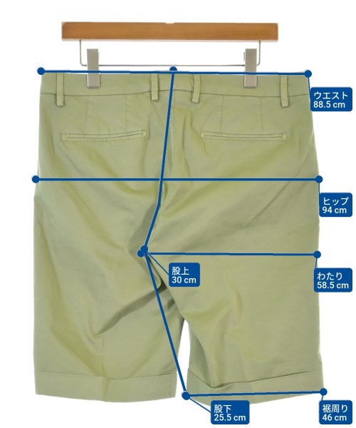 LUIGI BORRELLI（ルイジボレッリ）ショートパンツ カーキ サイズ:50(XL位) メンズ/2200680276018