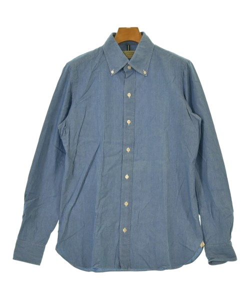 LUIGI BORRELLI(ルイジボレッリ)カジュアルシャツ 青 サイズ:M/2200648279235